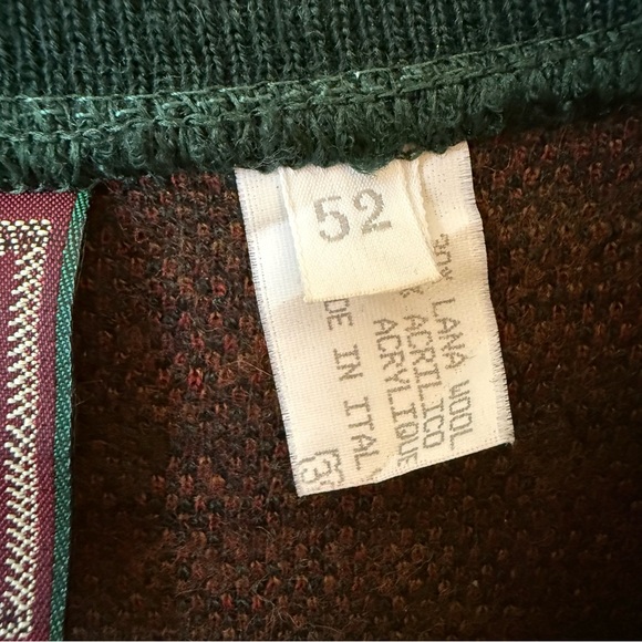 Patchwork pattern knit oversized cardigan wool blend pockets multicolor rare - Picture 8 of 10